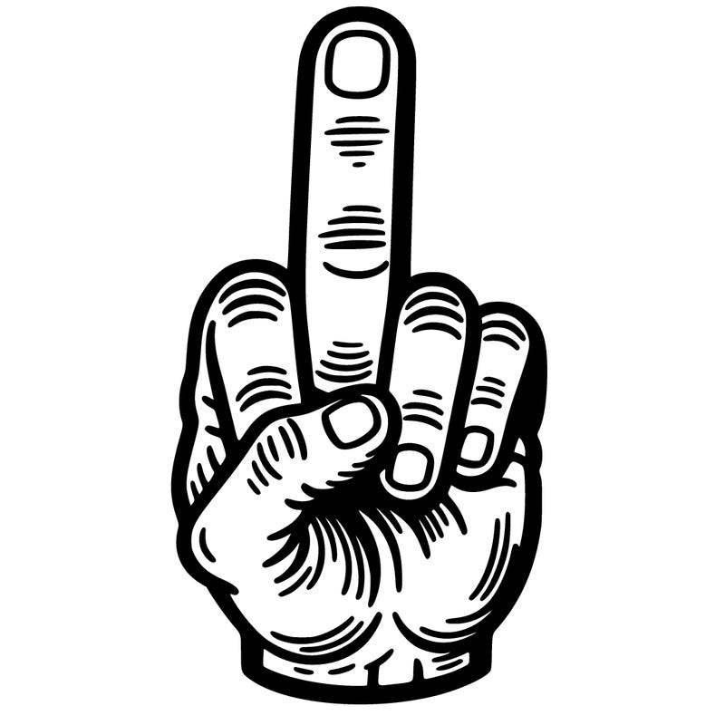 middle finger
