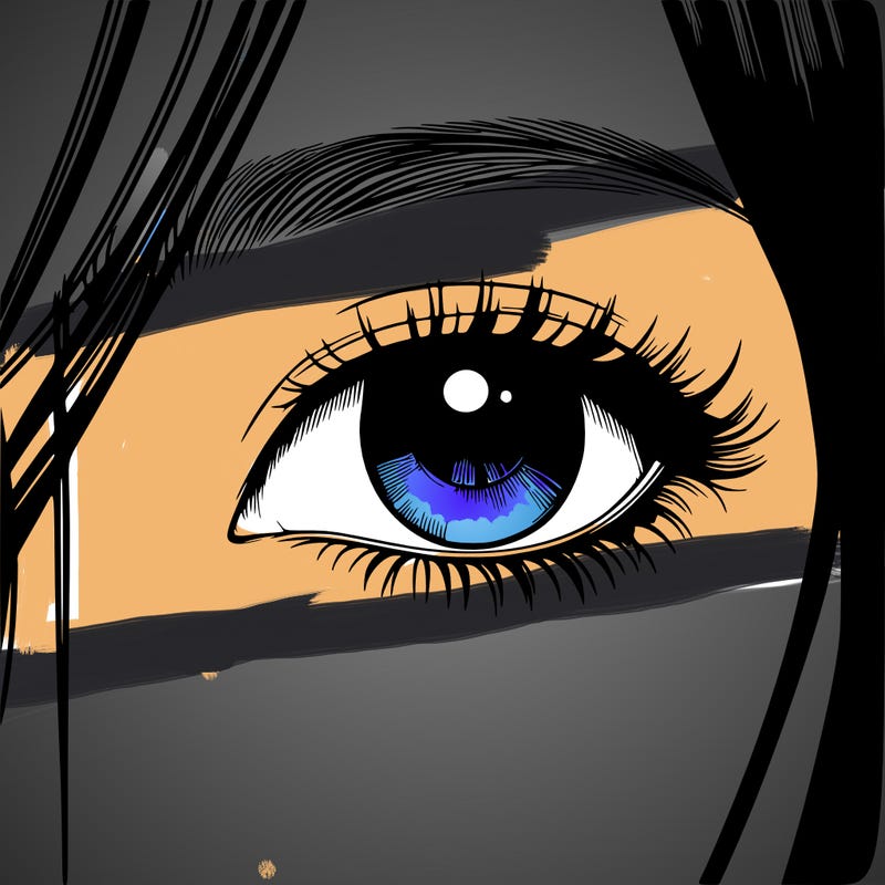 realistic korean girl eye