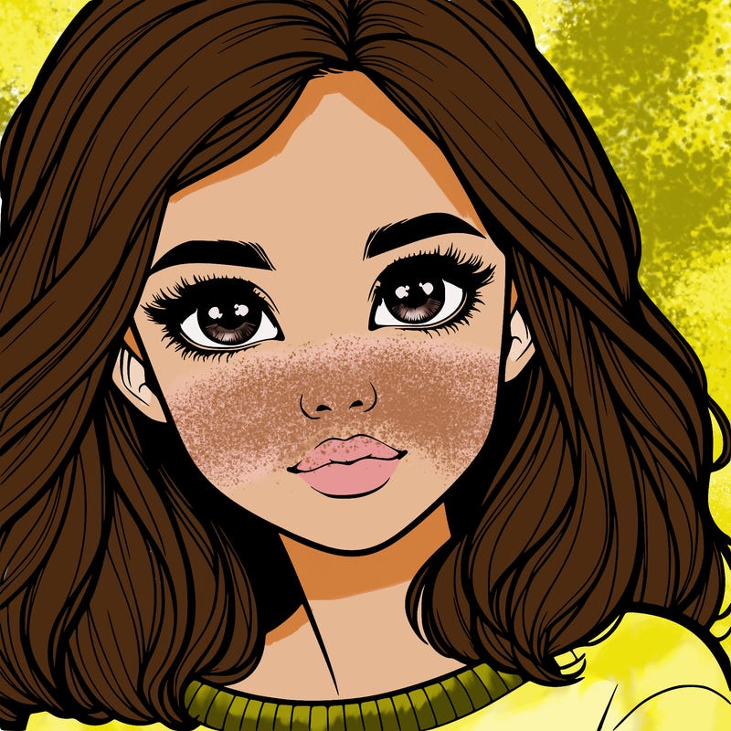 realistic girl whith cute eyes