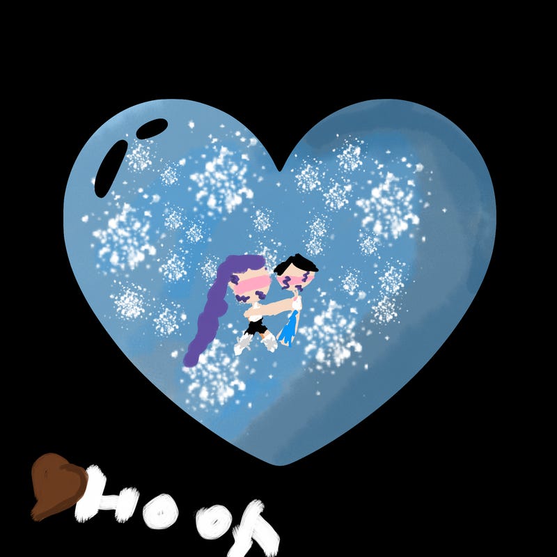 a blank heart