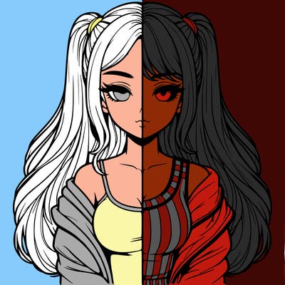 realistic girl split