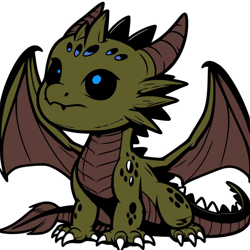 fierce baby night dragon