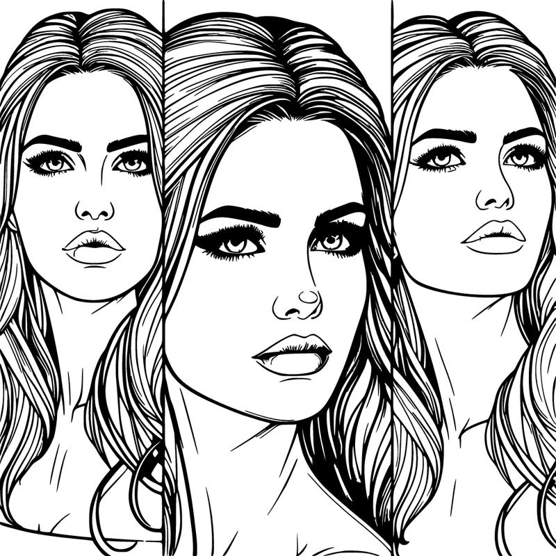 detailed realistic woman