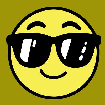emoji with sunglasses