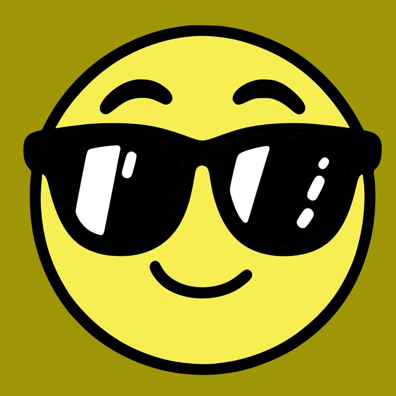 emoji with sunglasses