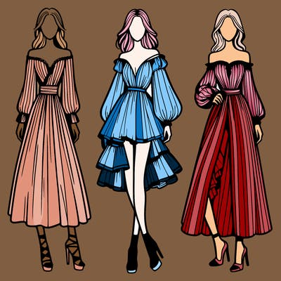 fashion models dresses