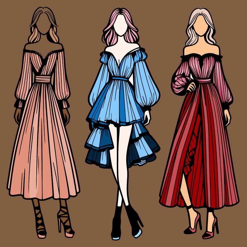 fashion models dresses