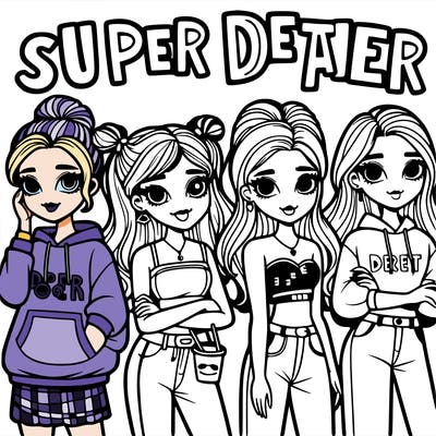 super detailed teen girls