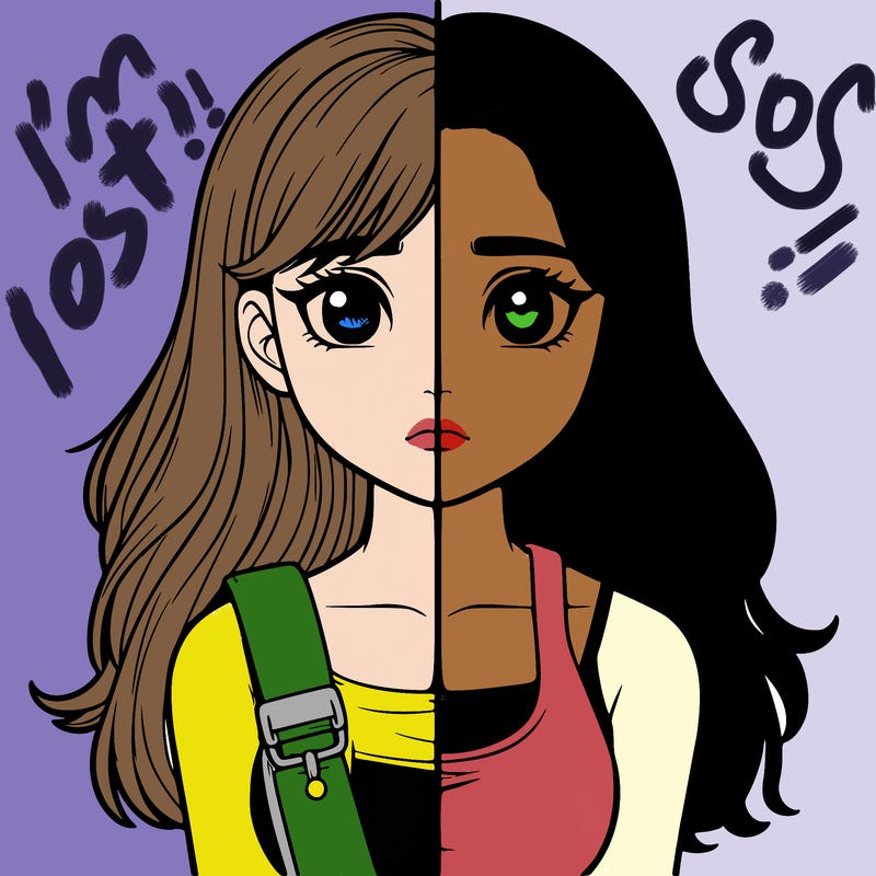 realistic girl split