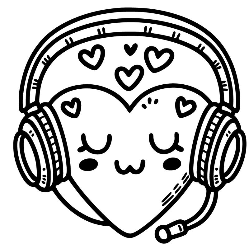 heart headphones