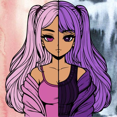 realistic girl split