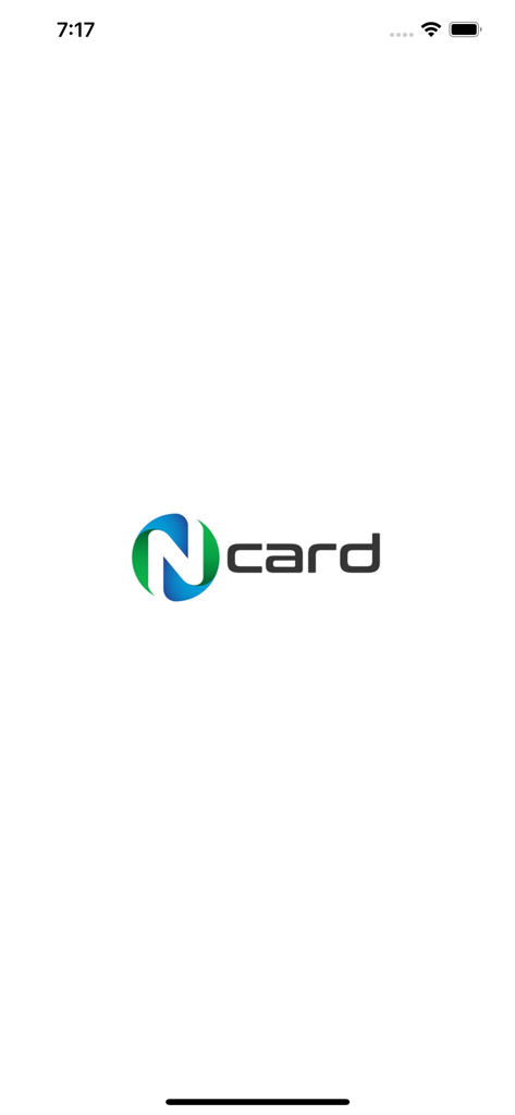 nCard - Splashscreen der nCard Digitalkarten-App mit dem Firmenlogo