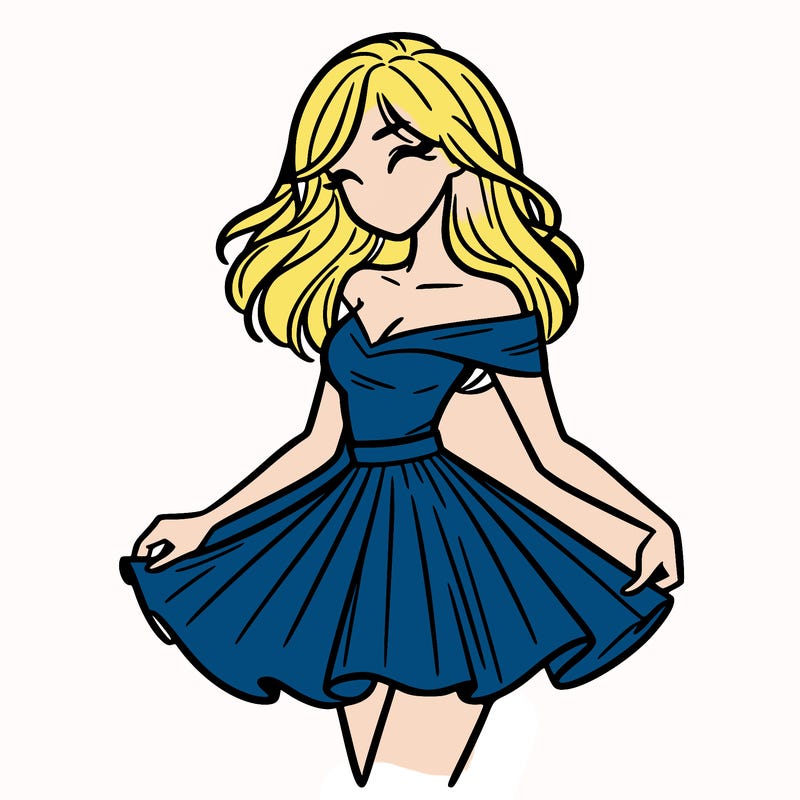 woman in skirt