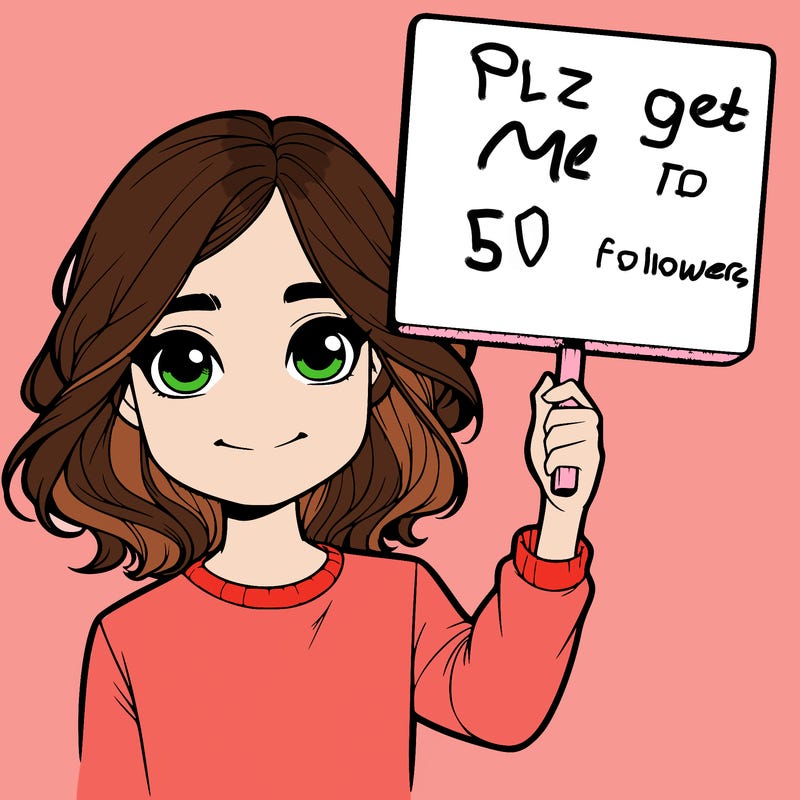 realistic girl holding up a sign