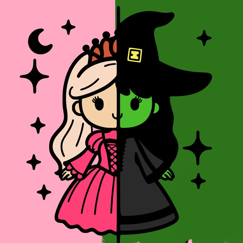 split princess and witch