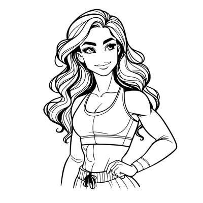 gorgeous girl with good body