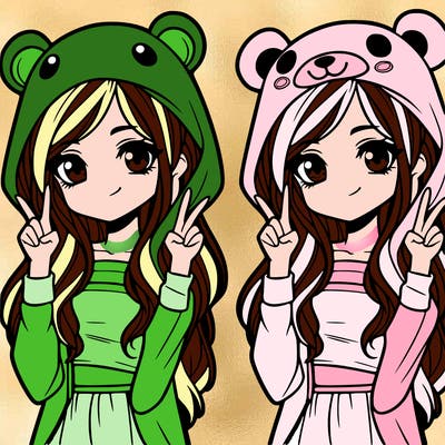 teen girl in animal costume