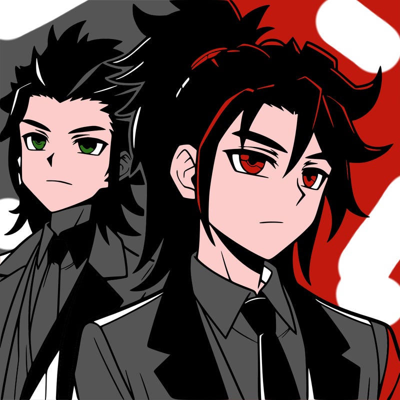 tanjiro kamado wearing a suit