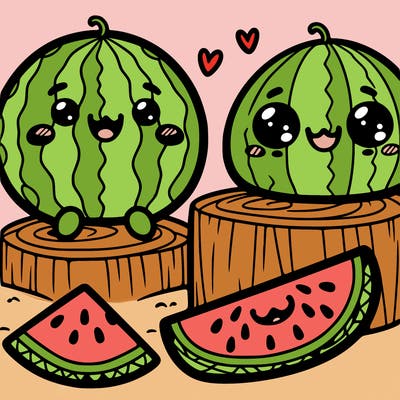 cute watermelons