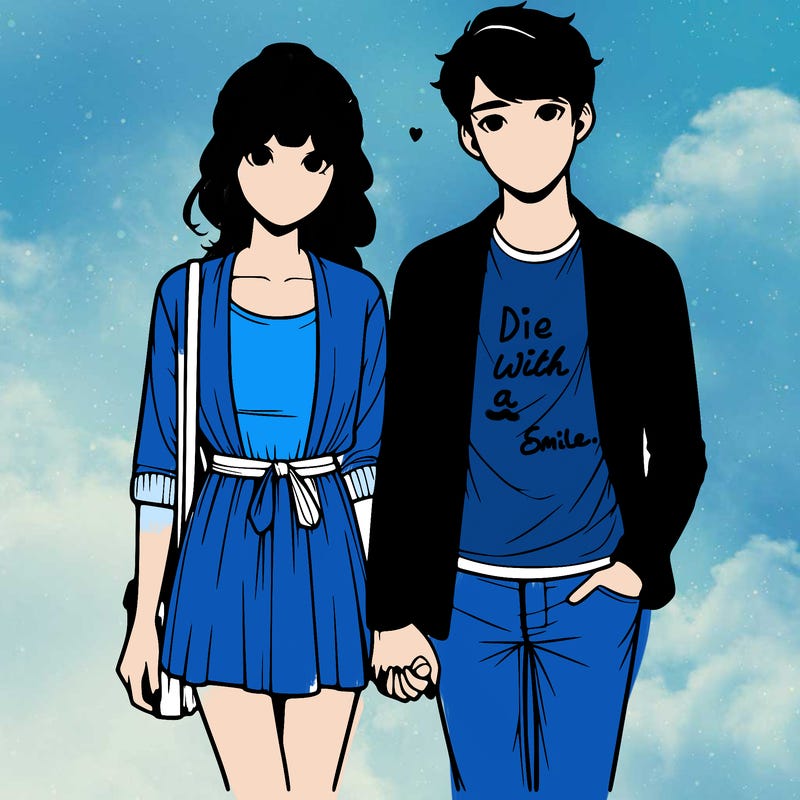 realistic couple holding hands