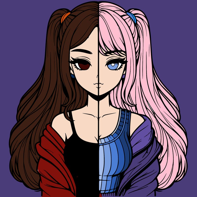 realistic girl split