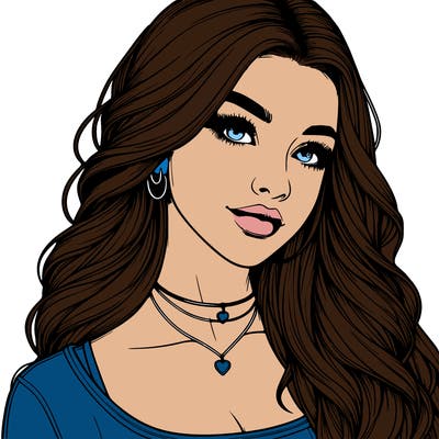 detailed realistic girl