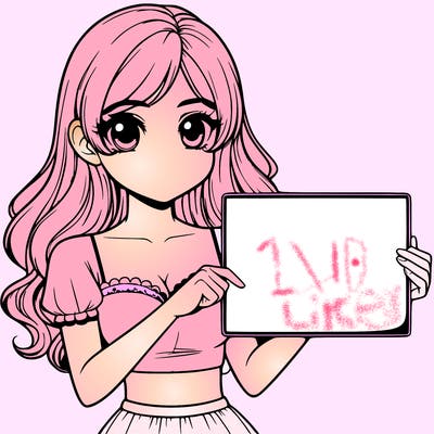 realistic pretty girl holding blank sign