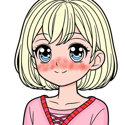 girl with short hair