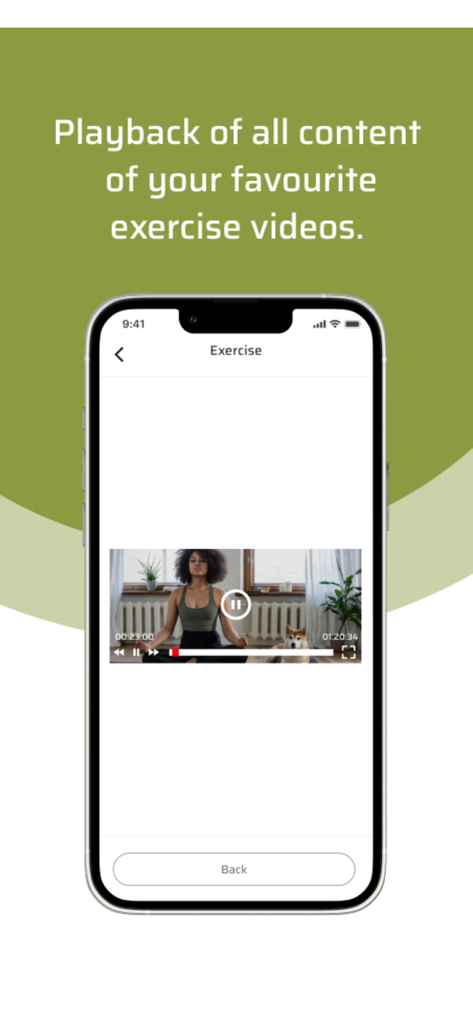 A smartphone displaying a mental health exercise video on the Syked app