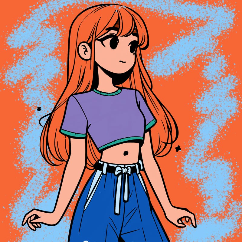 girl in a cute crop top