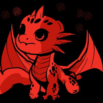 fierce baby night dragon