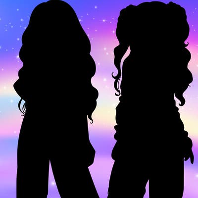 2 girls in crop tops and baggy jeans ripped