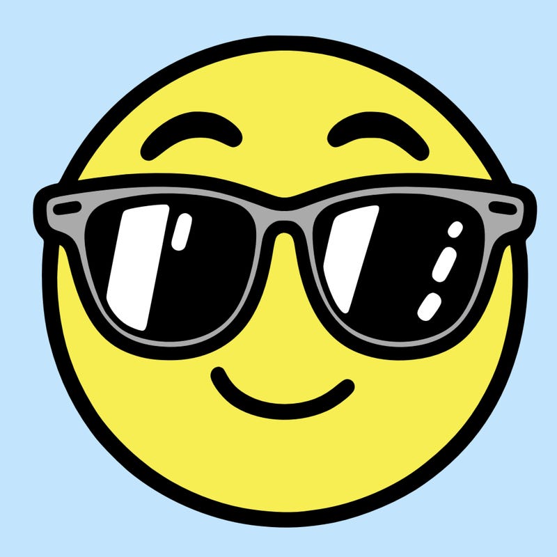 emoji with sunglasses