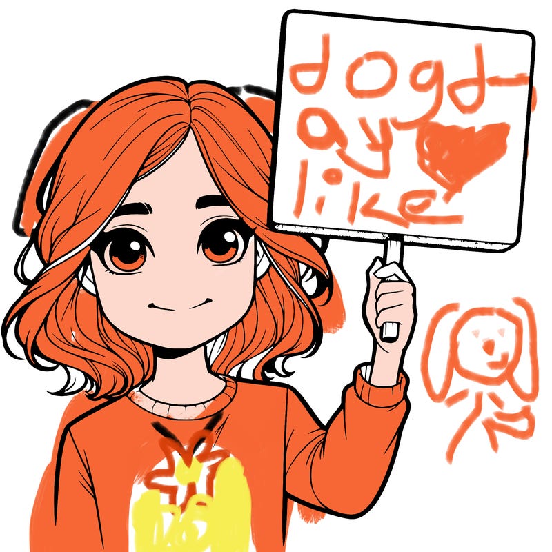 realistic girl holding up a sign