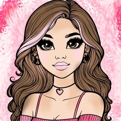 realistic pretty girl