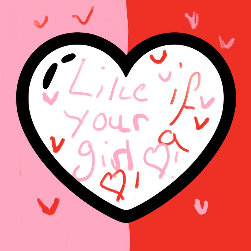 a blank heart