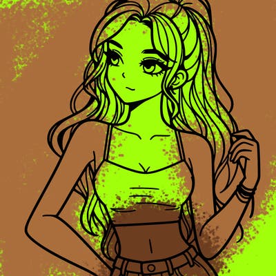 girl in crop top