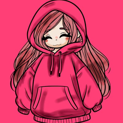 girl in oversized hoodie