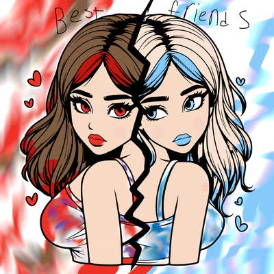 realistic girl split