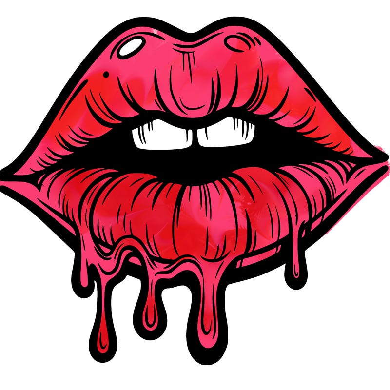 lips that look realistic and drip