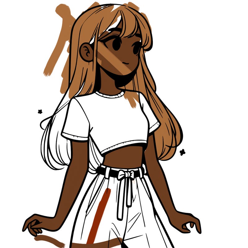 girl in a cute crop top