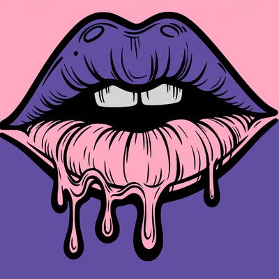 lips that look realistic and drip