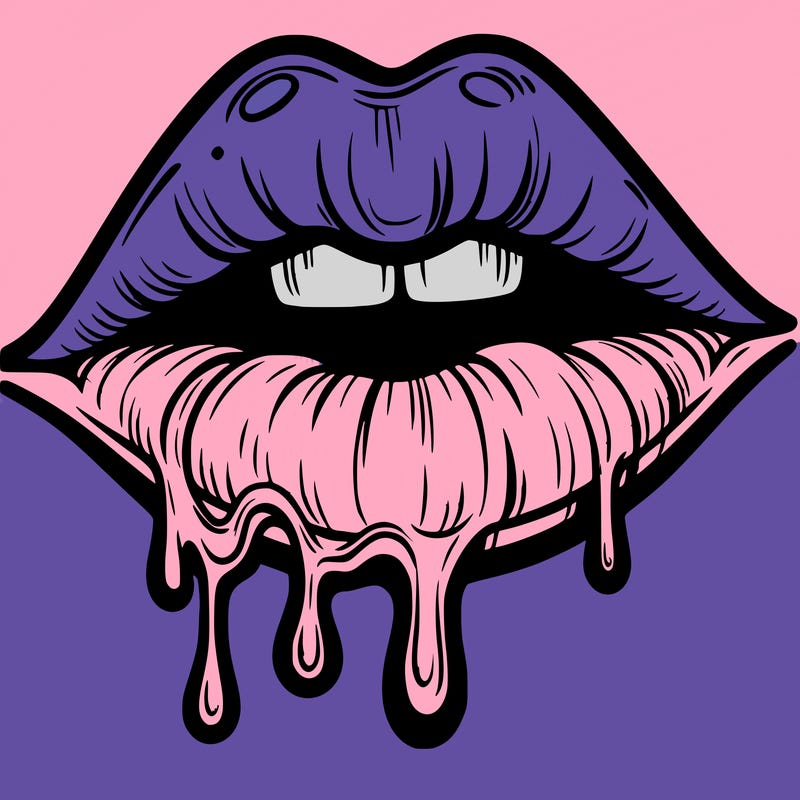 lips that look realistic and drip