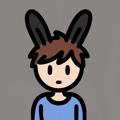 person with bunny ears