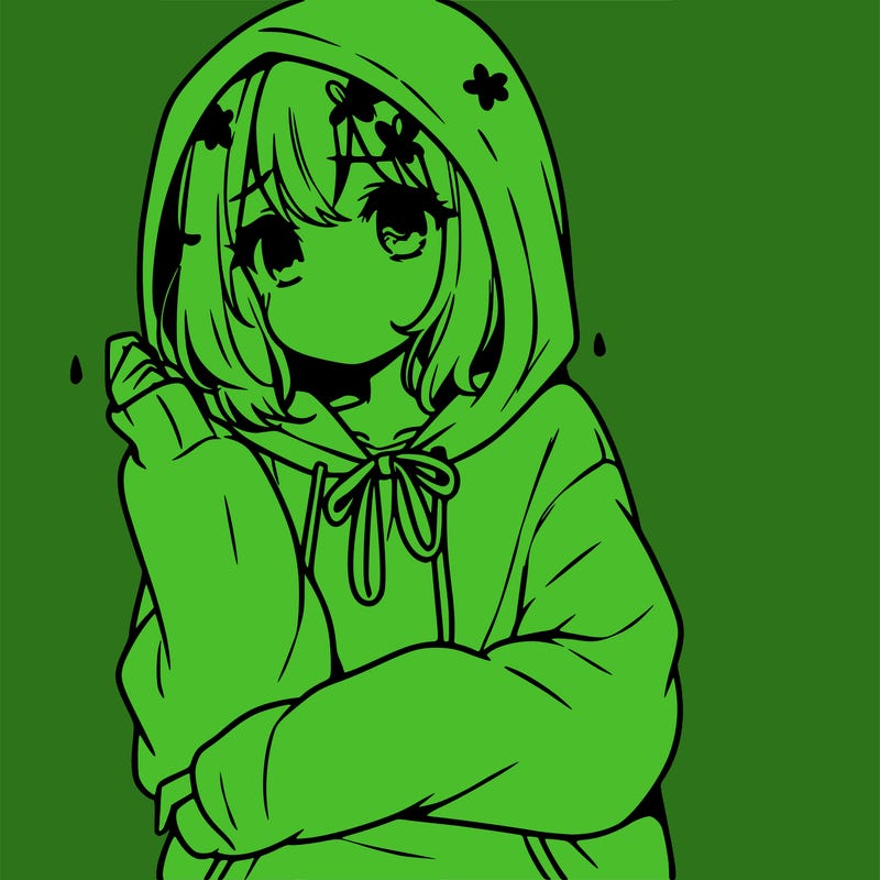 girl with a sad hoodie