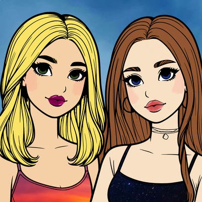 two realistic girls