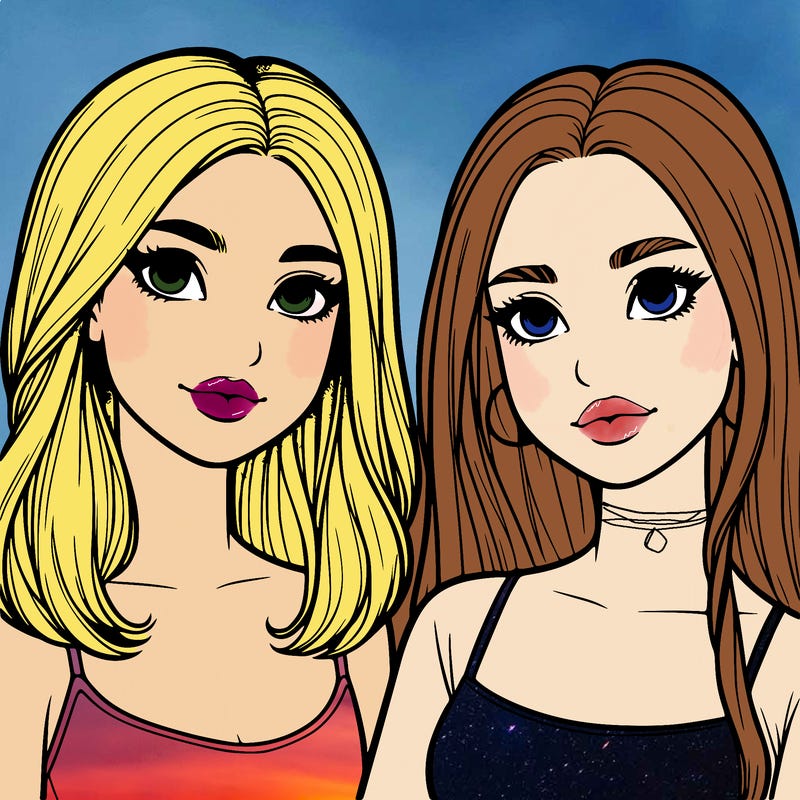 two realistic girls