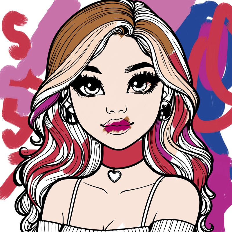 realistic pretty girl