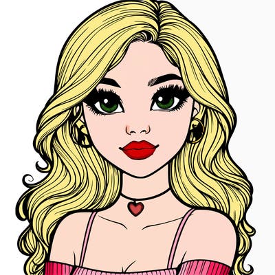 realistic pretty girl