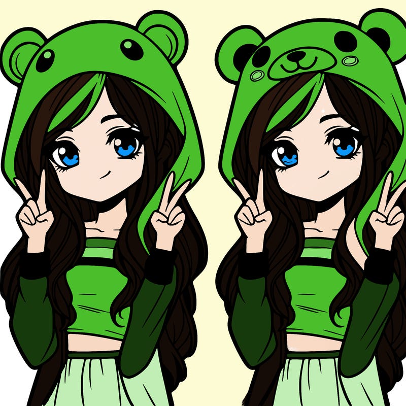 teen girl in animal costume